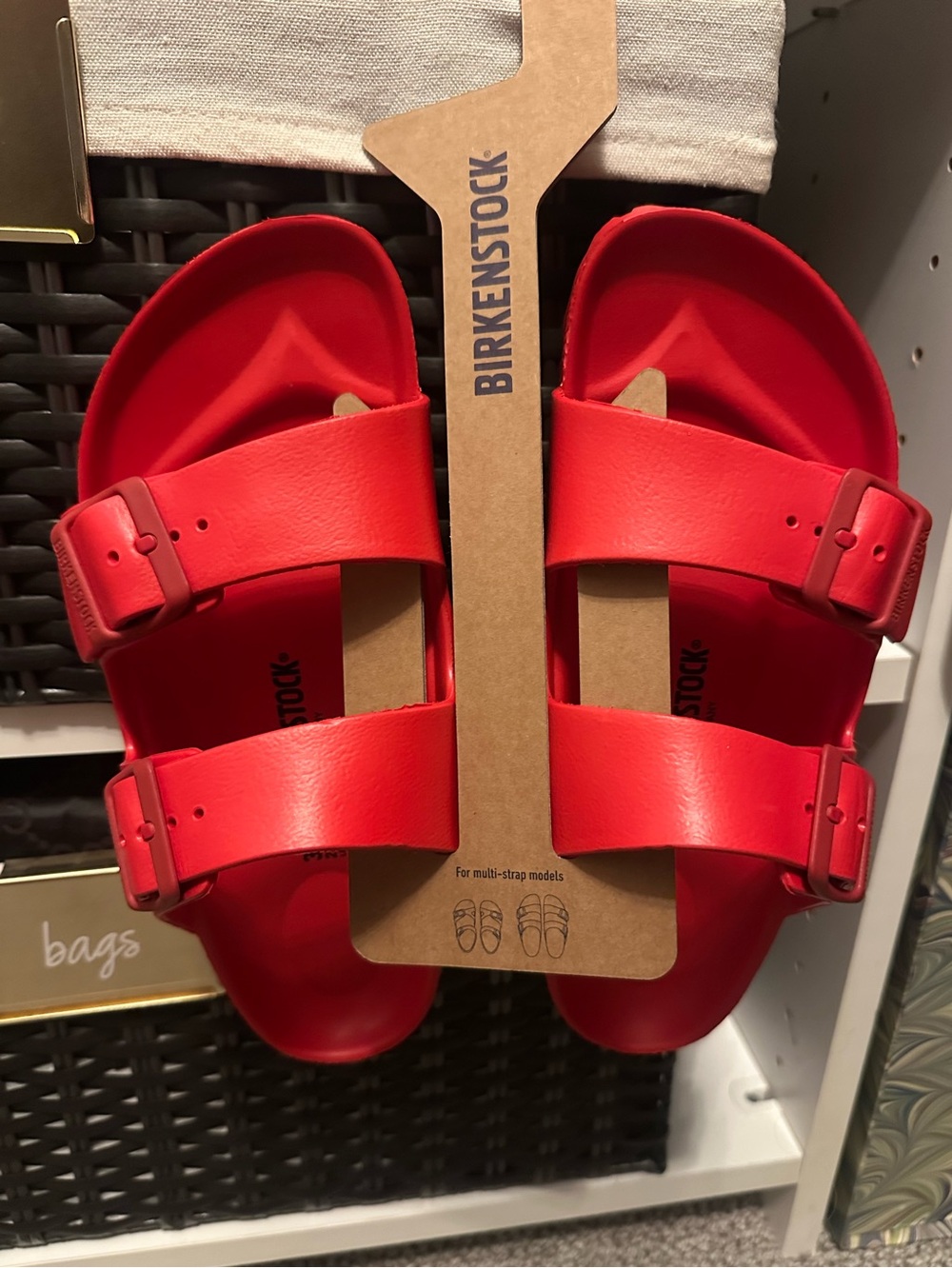 NEW Birkenstock EVA Active Red Size 39 US 8 Women’s - RARE SOLD OUT